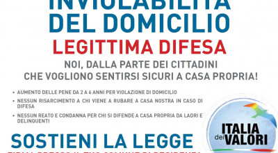 INVIOLABILITA' DEL DOMICILIO E LEGITTIMA DIFESA